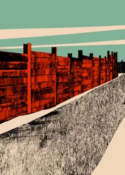 Ściana Jarrah, 2014 (sitodruk)